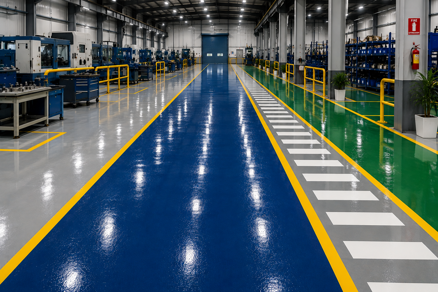 Industrial epoxy flooring