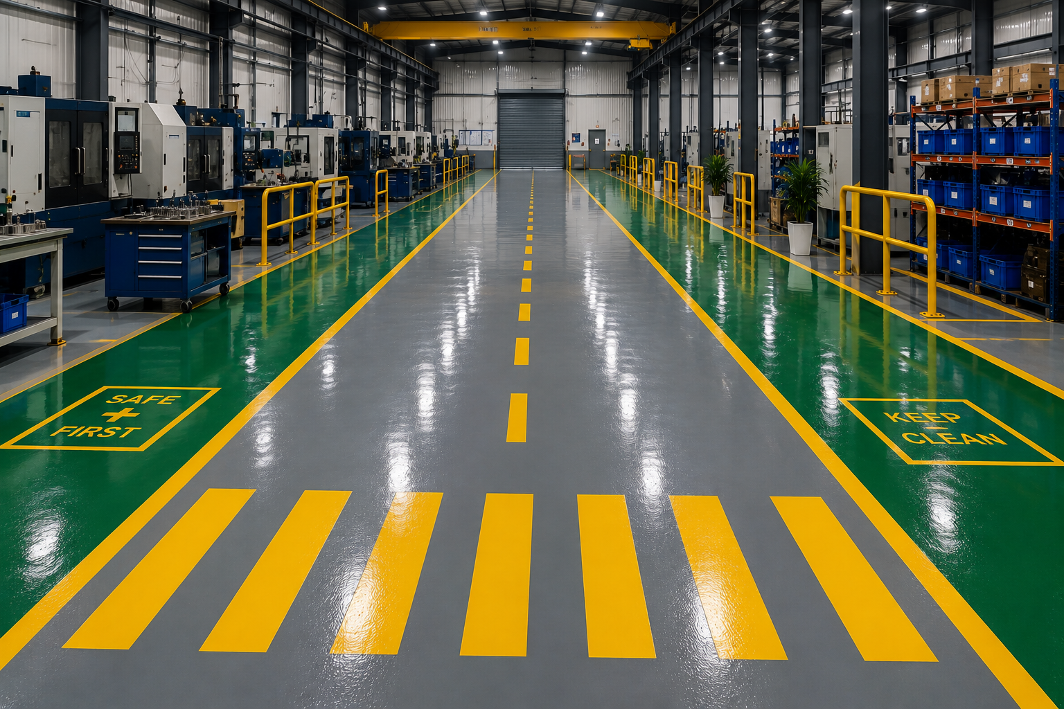 Industrial epoxy flooring